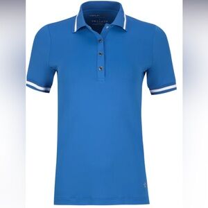 LOHLA GOLF SPORT Mia Blue Short Sleeve Polo